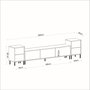 Hanah Home Imaj - Travertino, Mueble de TV